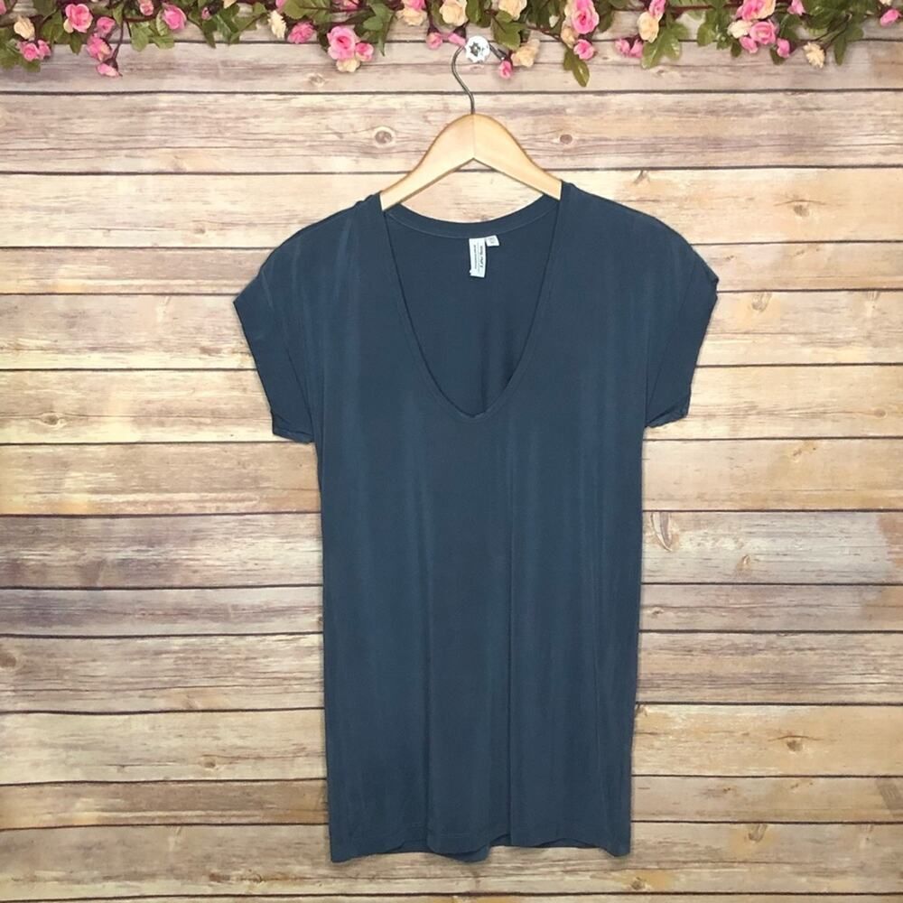 & Other Stories Blue Short Sleeves Top